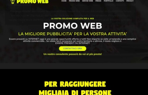Sito vetrina per servizi web marketing
