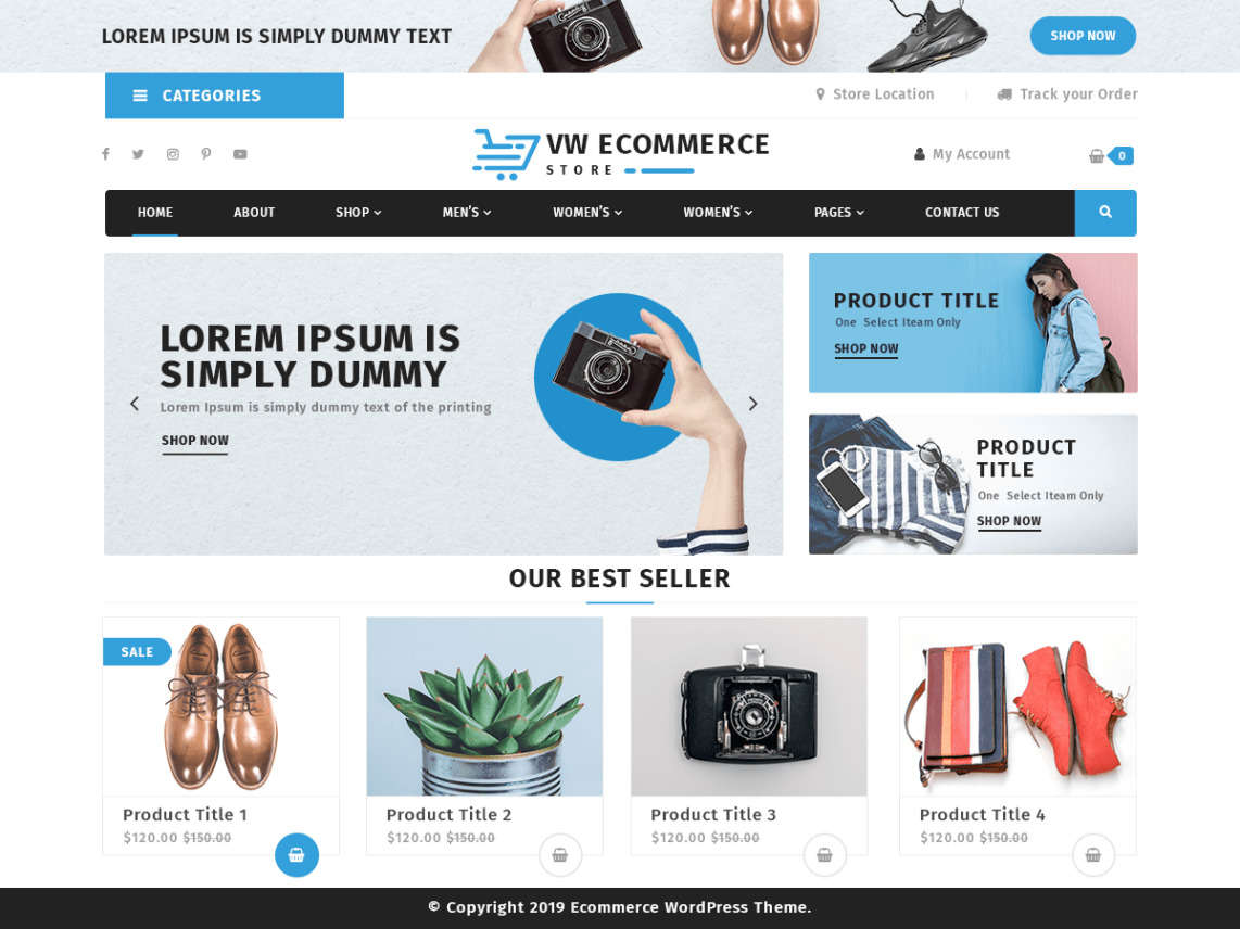 Sito web per negozio di abbigliamento