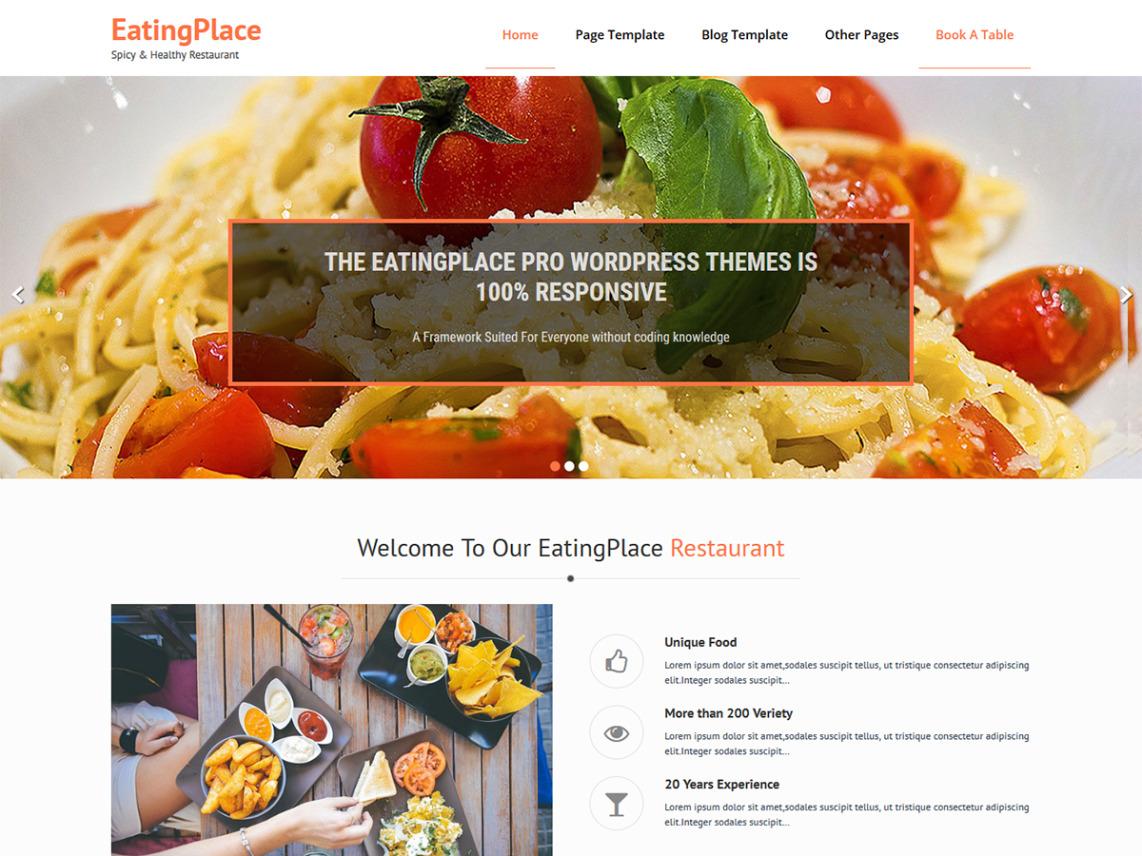 Sito web per ristorante con galleria fotografica